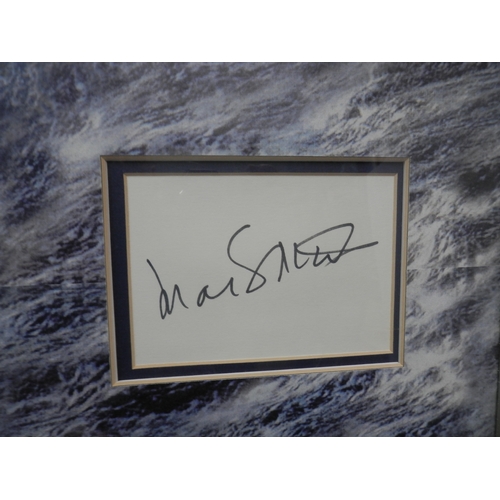 549 - Autographs: Framed Display of Autographs of Cast Members from the movie The Perfect Storm (2000) to ... 