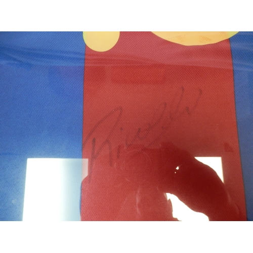 550 - Rivaldo Signed FC Barcelona Shirt in Display Frame