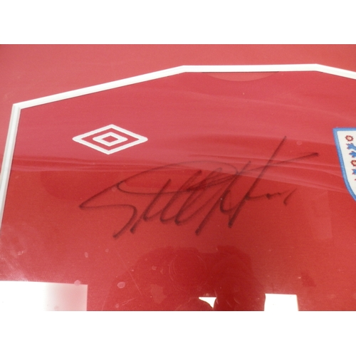 551 - Geoff Hurst Signed England 1966 World Cup Shirt in Display Frame