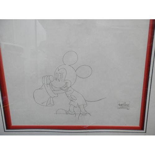 552 - Disney's Mickey Mouse Works (1999-2001) Original Production Cel and Clean-Up Drawing from the episod... 