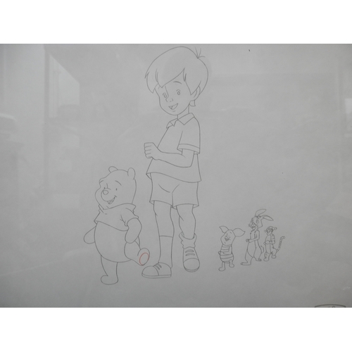 555 - Pooh's Grand Adventure: The Search for Christopher Robin (1997) Original Production Cel of Winnie Th... 