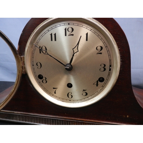 570 - Mahogany Cased Mantel Clock