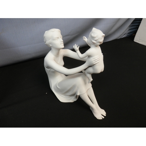 573 - Kaiser Porcelain Mother & Child Statue in Box