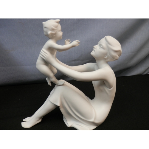 573 - Kaiser Porcelain Mother & Child Statue in Box