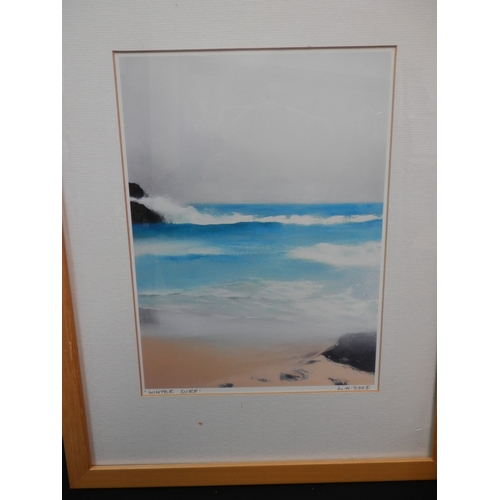 579 - Group of Three Framed Coastal Scenes