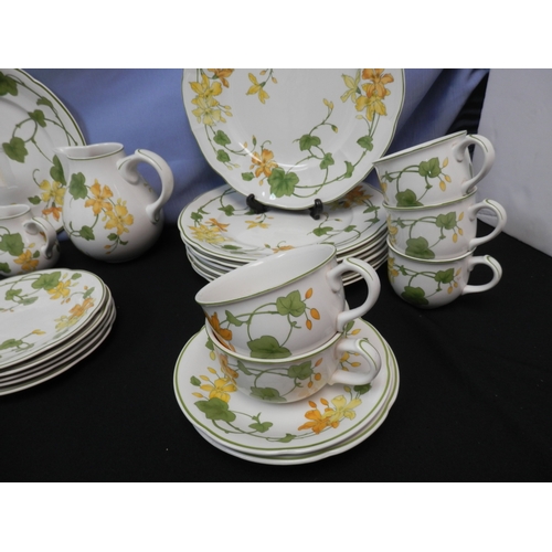 582 - Villeroy & Boch Geranium Dinner Service