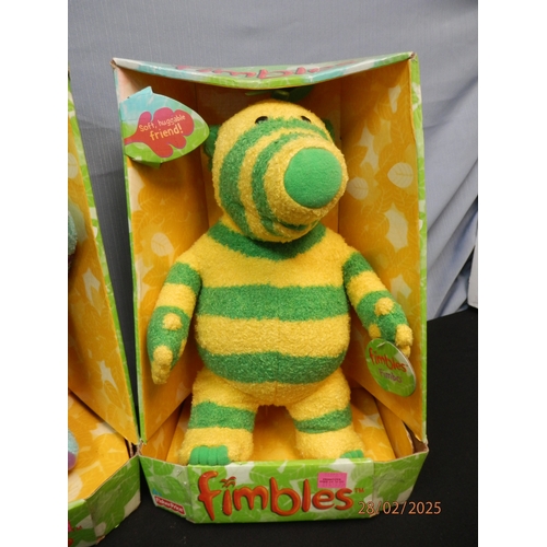 674 - Three Fimbles Soft Toys in Boxes