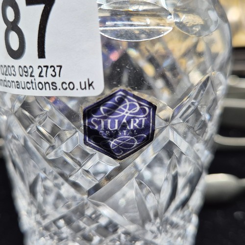 787 - Stuart Crystal Silver Plated Top Sugar Shaker together with Two Boxes of Plated Spoons and a Quantit... 