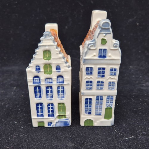 784 - Two KLM Blue Delft Houses and Two Similar together with other Porcelain Items incl. Guinness Figure