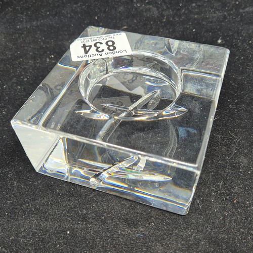 834 - John Rocha Waterford Candle Holder