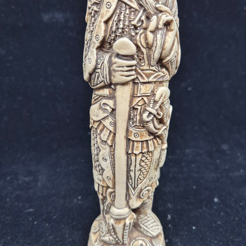 820 - Pair of 23cm Ivorine Imperial Style Figures