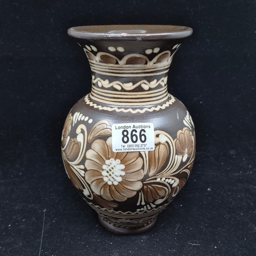 866 - Set of Three Mid Century Hungarian Studio Pottery Vases