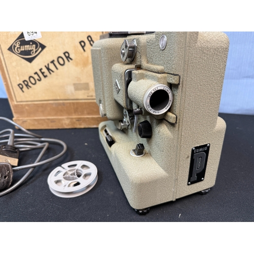 694 - Eumig P8 8mm Film Projector in Box