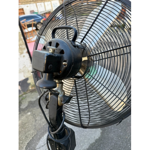 755 - Vintage Cinni Fan approx 170cm tall together with another fan