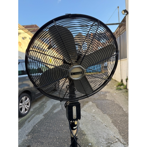 755 - Vintage Cinni Fan approx 170cm tall together with another fan