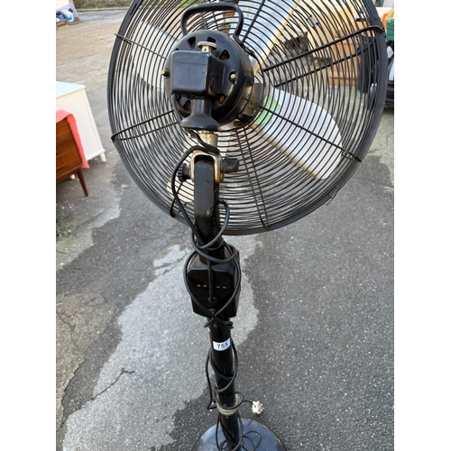 755 - Vintage Cinni Fan approx 170cm tall together with another fan