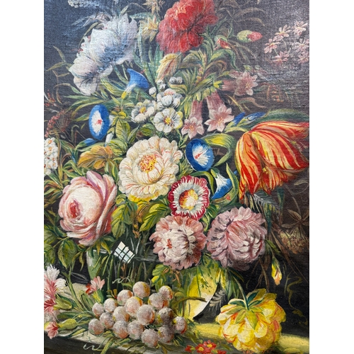 860 - Norman Henry FRENCH (1906-1984) Mid Century Oil on Board Framed Painting of Flowers Signed “Rima”