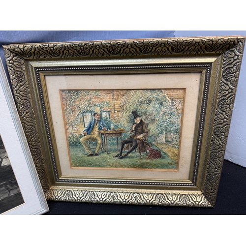 864 - Mixed Lot of Art to include a Watercolour by Alan Lockwood, another early 20th Century Watercolour o... 