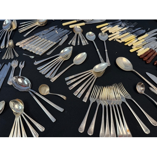 899 - A Good Collection of Mainly Silver Plated Flatware, including Italian Designer Pieces, plus some Ste... 