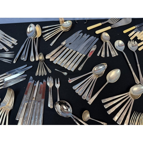 899 - A Good Collection of Mainly Silver Plated Flatware, including Italian Designer Pieces, plus some Ste... 