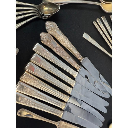 899 - A Good Collection of Mainly Silver Plated Flatware, including Italian Designer Pieces, plus some Ste... 