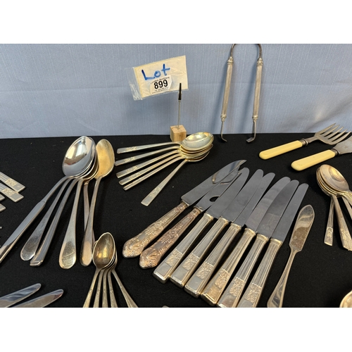 899 - A Good Collection of Mainly Silver Plated Flatware, including Italian Designer Pieces, plus some Ste... 