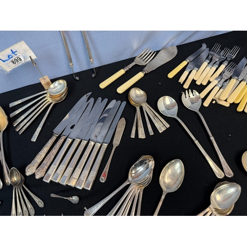 899 - A Good Collection of Mainly Silver Plated Flatware, including Italian Designer Pieces, plus some Ste... 