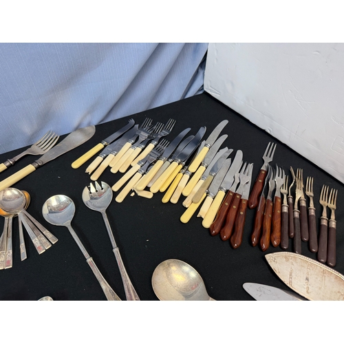 899 - A Good Collection of Mainly Silver Plated Flatware, including Italian Designer Pieces, plus some Ste... 