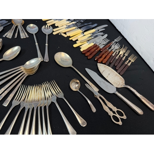 899 - A Good Collection of Mainly Silver Plated Flatware, including Italian Designer Pieces, plus some Ste... 