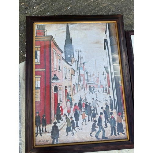 940 - A Large Collection of Framed LS Lowry Prints (12)