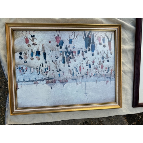 940 - A Large Collection of Framed LS Lowry Prints (12)