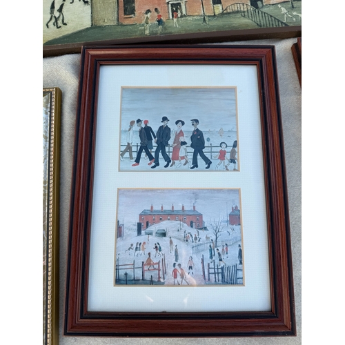 940 - A Large Collection of Framed LS Lowry Prints (12)