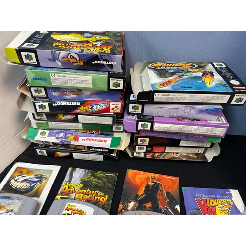 793 - Retro Gaming: A Boxed Nintendo 64 Console, Controllers, Leads etc & 21 Games (Mostly Boxed)