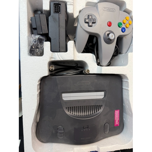 793 - Retro Gaming: A Boxed Nintendo 64 Console, Controllers, Leads etc & 21 Games (Mostly Boxed)