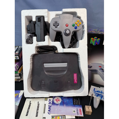 793 - Retro Gaming: A Boxed Nintendo 64 Console, Controllers, Leads etc & 21 Games (Mostly Boxed)