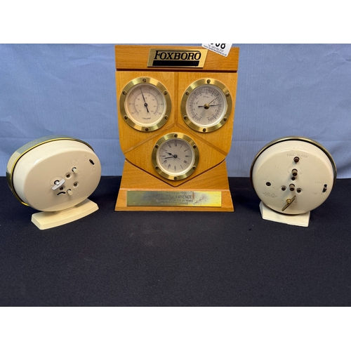 908 - Two Vintage Alarm Clocks and another set of Clocks