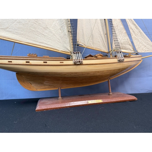 929 - Bluenose Model Ship and a Modern Model Plane