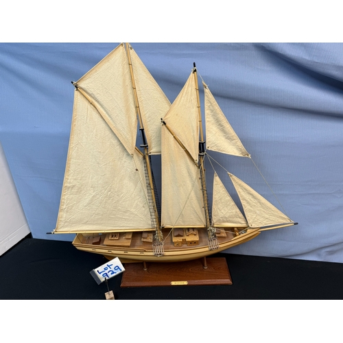 929 - Bluenose Model Ship and a Modern Model Plane