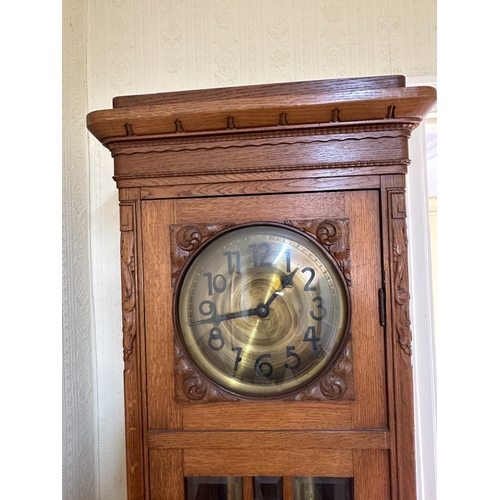 636C - Antique German Long case Clock