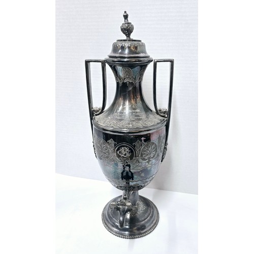 12 - 1885 Silver Plated Urn