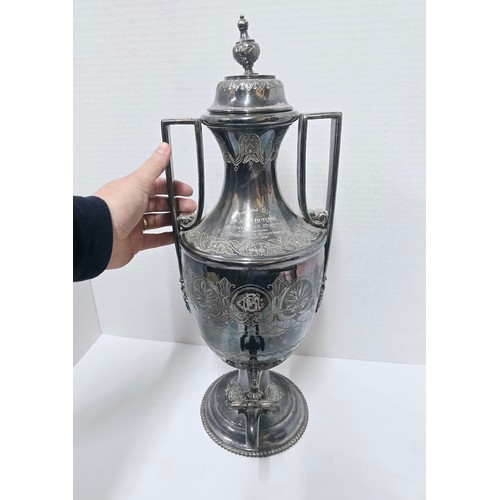 12 - 1885 Silver Plated Urn