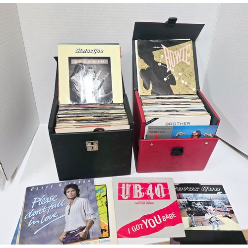 24A - 2x cases of vintage vinyl singles