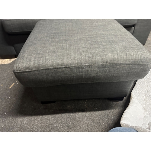 648W - Good Quality Upholstered Sofa Bed with Footstool in as new condition