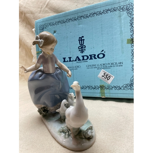 350 - Mint and Boxed Lladro Hurry Now Figurine