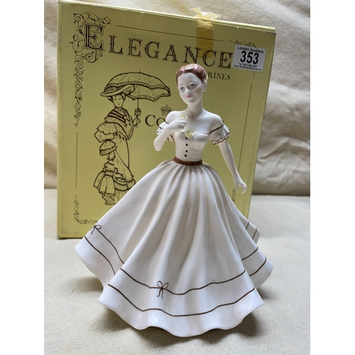 353 - Coalport Ladies of Fashion Geraldine Figurine Mint and Boxed