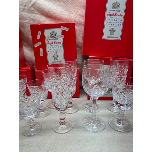 355 - Collection of Mint & Boxed Royal Brierley Crystal