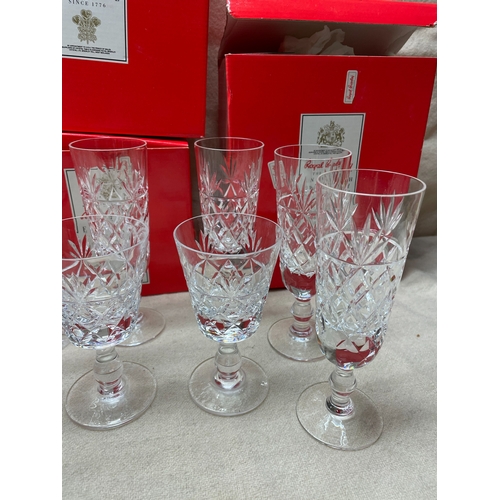 355 - Collection of Mint & Boxed Royal Brierley Crystal