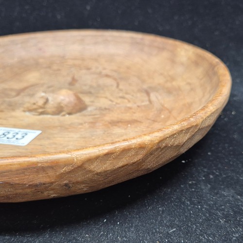 833 - A Robert Thompson Mouseman Fruit Bowl (29cm)