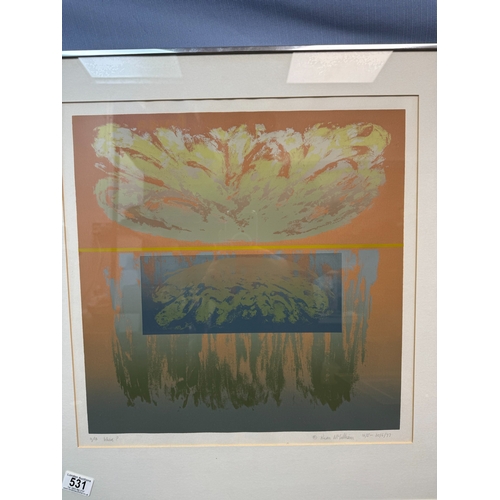 531 - Ruan. McWilliam, a 1970s Pencil Signed Lithograph Titled Where?  Numbered 11/13 with Original Heals ... 