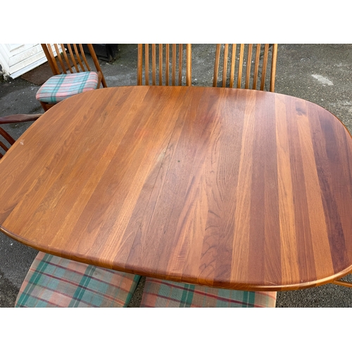 631 - Mid Century Benny Linden Dining Table and Chairs